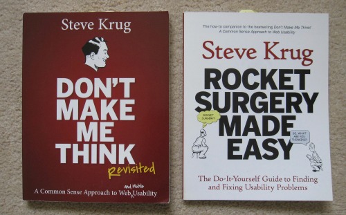 Photo of Steve Krug's two books