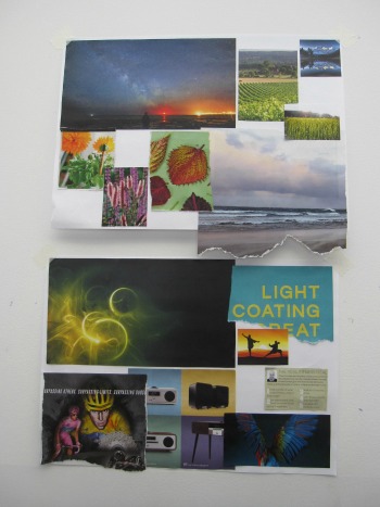 Photo of the mood board I created