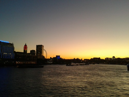 Sunset over the Thames