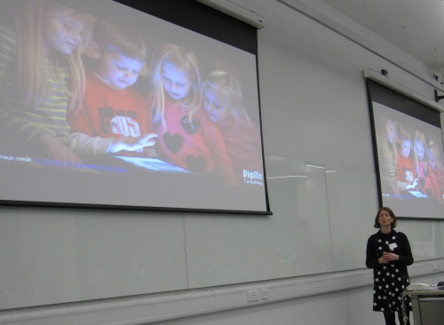 Photo of Lucy presenting